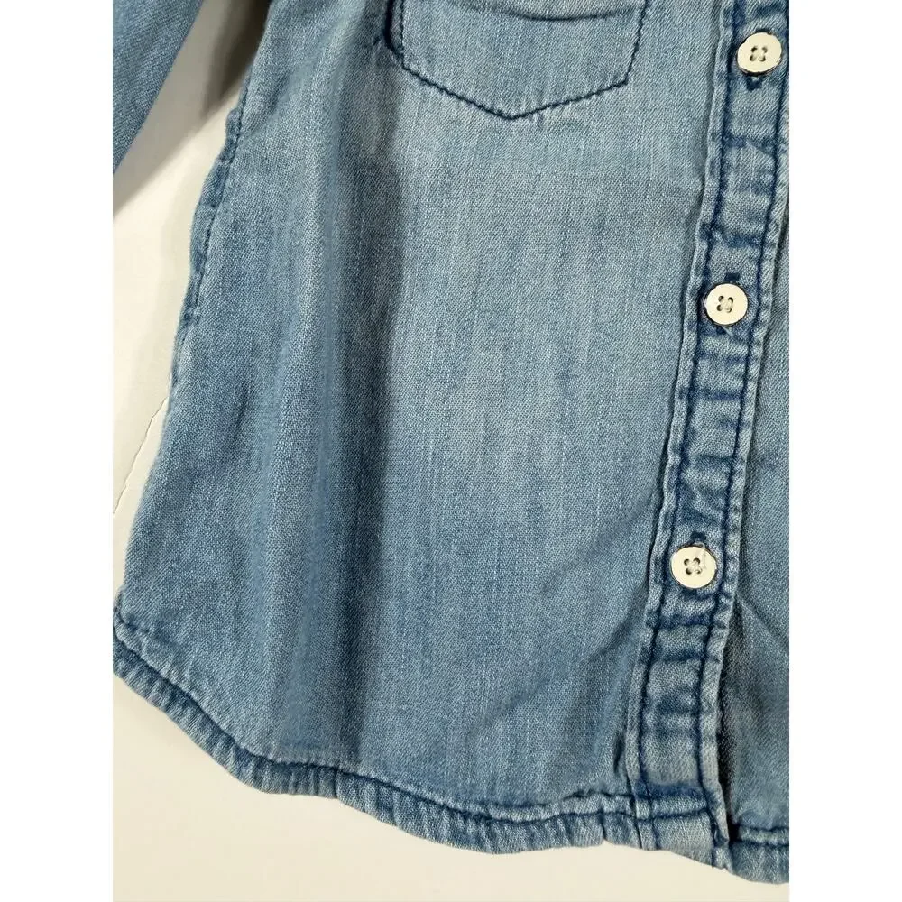 Gap Denim Chambray Button Front Shirt Toddler 18–24 Months